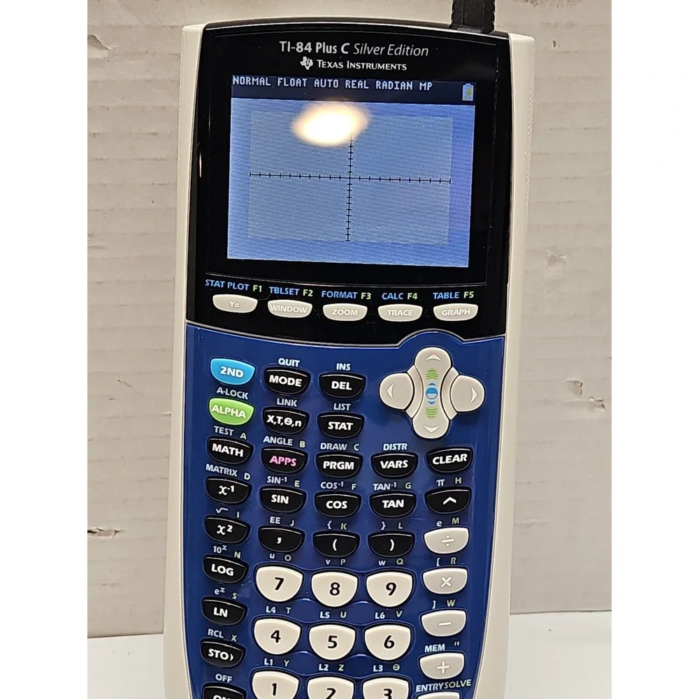 Texas Instruments TI-84 Plus C Silver Edition Graphing Calculator Blue